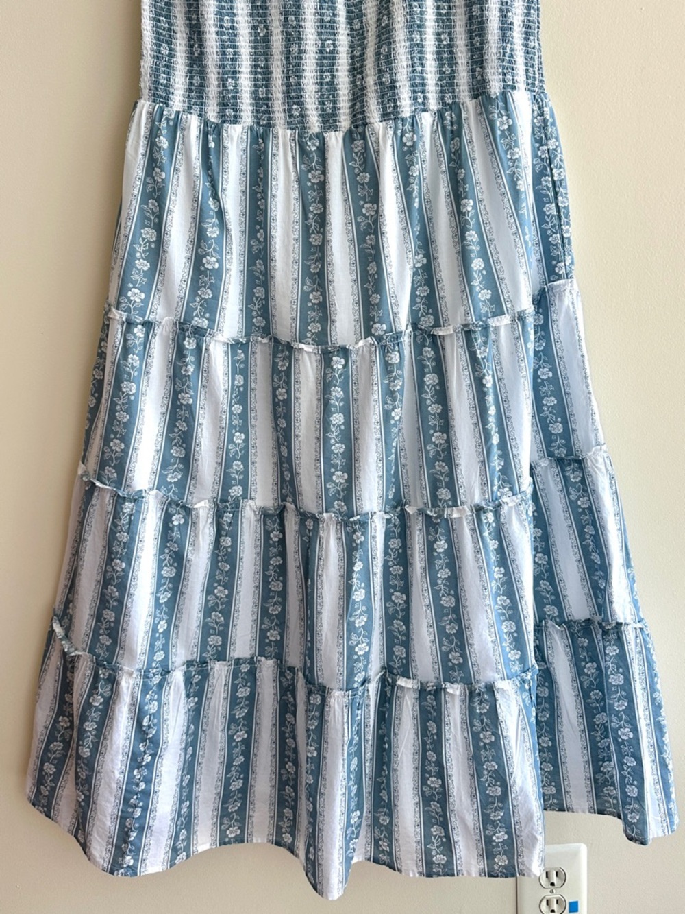 J. Crew Blue and White Striped Midi Dress - Picture 5 of 16
